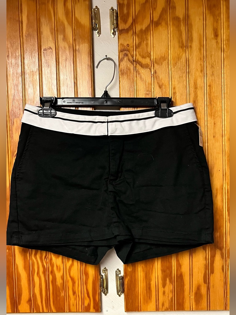 Wild fable Women’s Black Shorts with White Waistband size 6